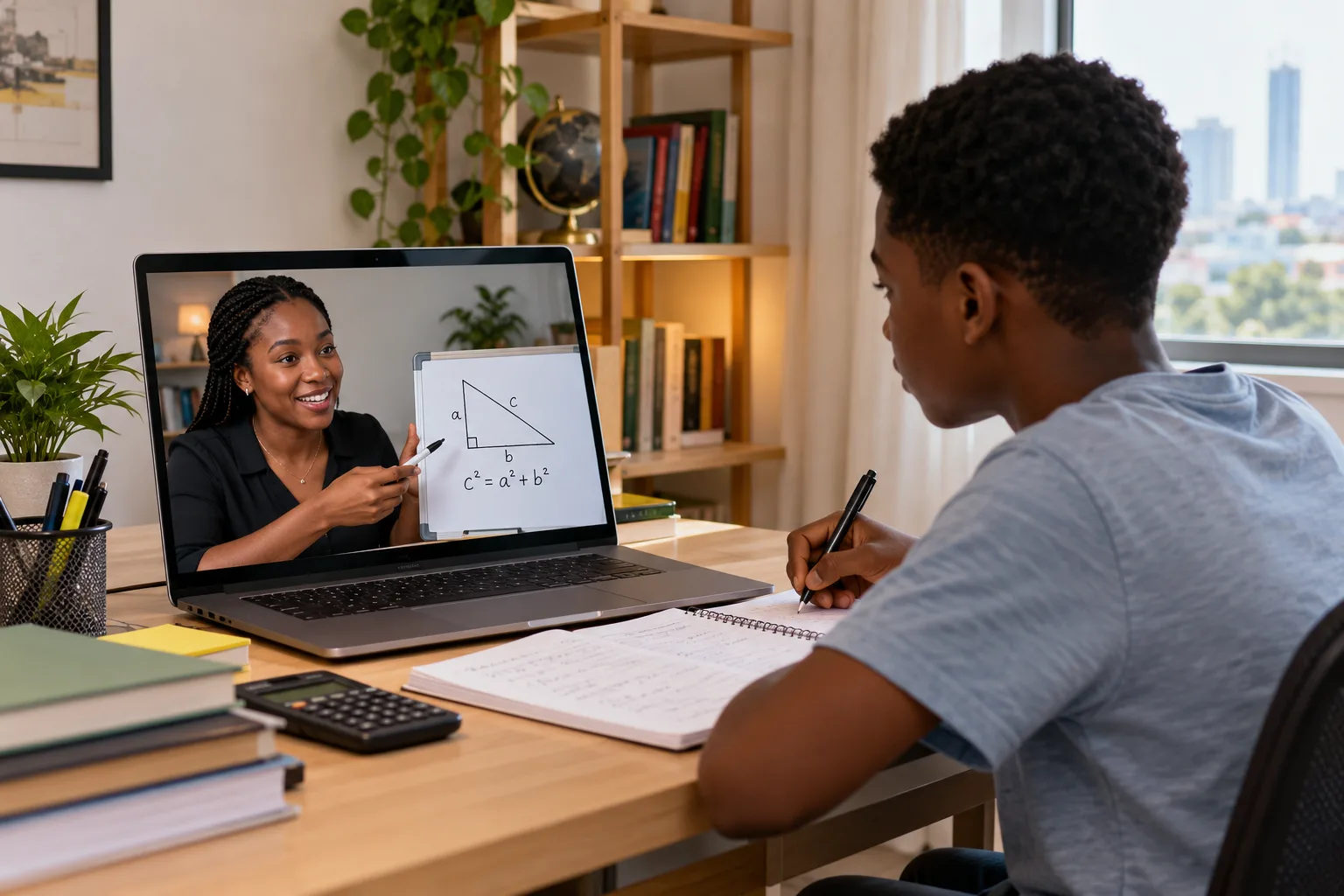 Online one-to-one lesson