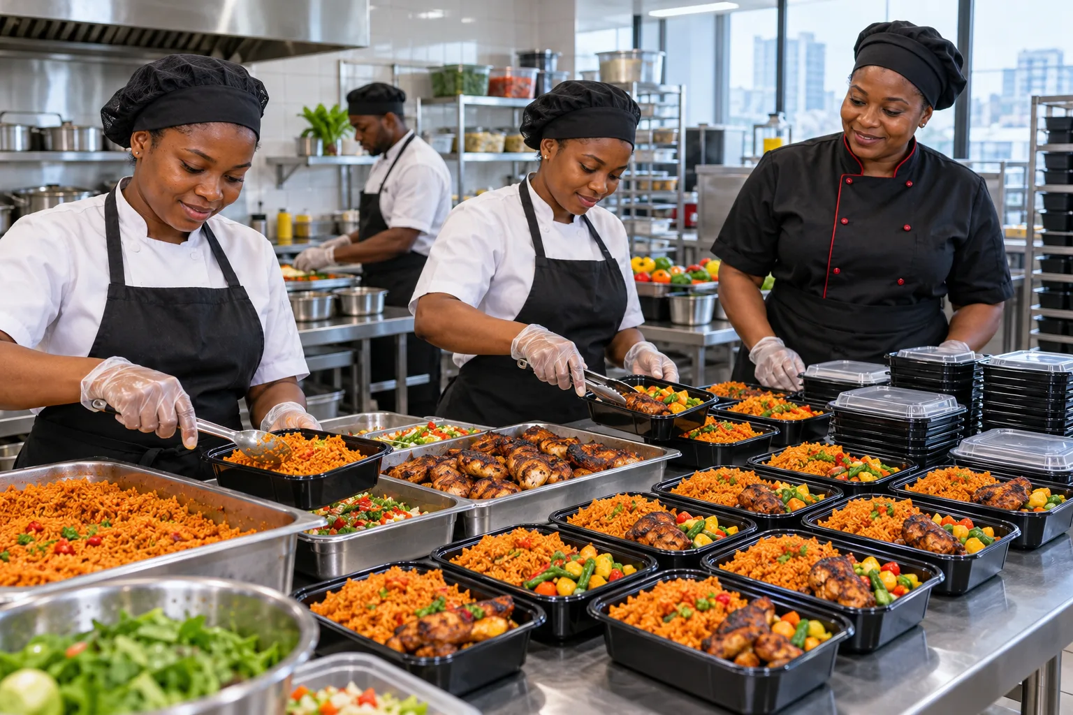 Office meal-pack production