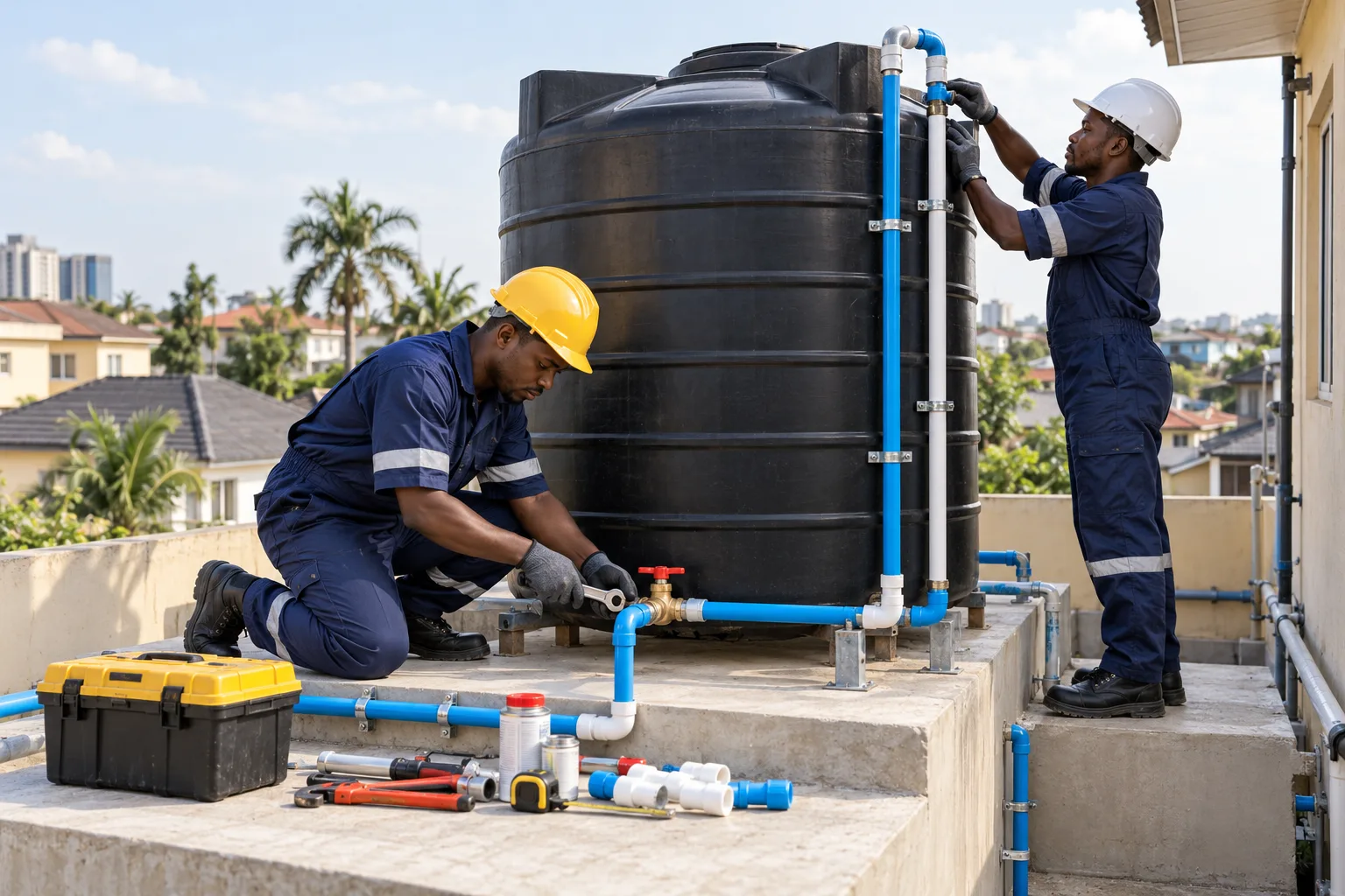 Water-tank installation